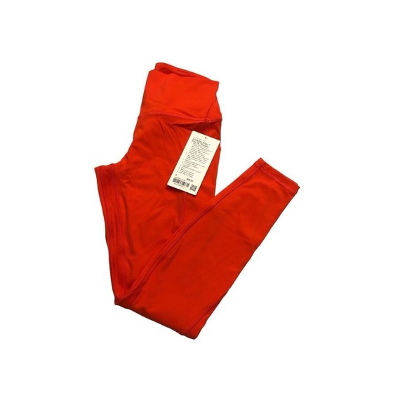 Lululemon Align HR Pant 28” with Pocket Size 8 Solar Orange SLRO New w/tag - Picture 2 of 4